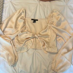 Satin crop top